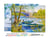 Peinture par Numéro Figured'Art avec Cadre - La pêche au Printemps Pont de Clichy - Van Gogh - Numéro d'Art - 40x50cm toile tendue sur châssis