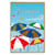 Tableau mural encadré illustration parapluies Dunkerque 65x97 cm