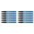 Lot de 12 marqueurs permanents pointe ogive 2 mm - PENTEL - MMP20 PAINT MARKER - Bleu