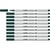 Lot de 10 Feutre pinceau Pen 68 brush, vert sapin STABILO
