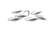 10 crochets boucles d'oreille Acier inoxydable 20*11mm