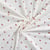 Tissu Jersey Coton Bord côte Coccinelles sur fond Blanc cassé