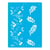 Pochoir plastique souple réutilisable 18,5 x 14,5 cm Fabrika Decoru FEUILLE 434