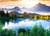 Puzzle 2000 pièces - La Montagne derrière le Lac - Grafika