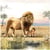 Lot de 4 serviettes en papier découpage collage 33 cm LION LIONCEAU A 312