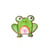 Ecusson thermocollant forêt grenouille 3,5cm x 2,5cm