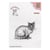 Tampon transparent scrapbooking Nellie's choice CHAT 023