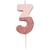Bougie 3 Glitter Rose Gold