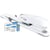 Agrafeuse - Long bras - Agrafes 26/6mm - Blanc - Inclus 2000 agrafes - Rapesco