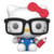 Hello Kitty - Figurine POP! Sanrio Hello Kitty Nerd 9 cm - Funko
