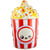 Ballon Aluminium Hélium Popcorn Kawaii Party 58 cm
