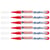 Lot de 6 marqueurs peinture acrylique pointe fine 1-2 mm - EDDING - Rouge trafic