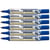 Lot de 6 marqueurs permanents - PENTEL - Pointe conique 2 mm - Bleu