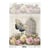1 feuille de papier de riz 21 x 29,7 cm Itd Collection VINTAGE ROSE PAPILLON 759