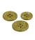 Bouton rond 4 trous bouteilles recyclées vert kaki