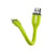 Câble USB - Lightning SBS CONNECTES HIGH TECH - nylon tressé - CABLEUSB-LIGHTNINGNR - Vert - 1 m
