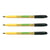 Lot de 3 marqueurs textiles permanents pointe fibre polyester 1 mm - PILOT - Noir