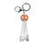 YELLO KOKO Câble USB-A/MicroUSB/USB C/Lightning 2A en Format Porte-clés Bretzel Blanc