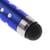 Avizar Stylet Retractable avec Strass pour écran Tactile - Attache Jack 3.5 mm Bleu