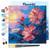 Mini Peinture par Numéros Figured'Art 20x20cm avec cadre Hibiscus au coucher de soleil - Petit Format