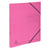 Classeur 2 anneaux 15mm carte lustrée imprimée - A4 - Rose - x 10 - Exacompta