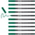 Lot de 10 feutres de coloriage pointe ronde moyenne - EDDING - 1300 vert - 2 mm