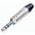 Neutrik Connecteur Fiche Jack Professionnelle 1/4" 3 Pôles en Métal Argent