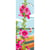 Princesse - Canevas antique Roses tremières 30x65 cm Sans fils