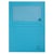 Paquet de 100 chemises à fenêtre SUPER 160g/m2 - 22x31cm - Bleu vif - Exacompta