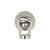 Lot de 2 serres cordons boule métal argent 22mm x 16mm