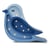 Lampe Veilleuse Oiseau Bleu Denim - Little Lights