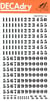 Decadry Transfert Noir N°30 (7mm) X 1 Feuille