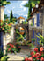 Canevas antique Corridor provençal 45x60cm