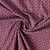 Tissu Coton imprimé Dina pois Noir et Blanc sur fond Rouge foncé