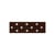 Disquette 25m ruban double face à pois marron fonce 15mm