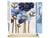 Peinture par Numéro Figured'Art - Fleurs bleues - Kit de Loisir Créatif DIY Numéro d'Art Complet - 40x50cm toile roulée + châssis en bois à monter