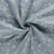 Tissu Chambray Polycoton Agnès broderie végétal Or sur fond Bleu clair