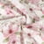 Tissu Canvas Polyester Fleurs aquarelles sur fond Blanc