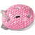 Casque vélo points blancs poupée bébé