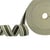 Bobine 20m sangle rayures tricolore kaki vert blanc 38mm