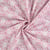 Tissu Coton imprimé Fleuris indien rose sur fond Blanc