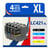 LC421XL - Pack 4 cartouches Brother LC421 XL compatibles MFC-J1010DW DCP-J1140DW - 123CONSOMMABLES