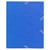 Chemise à élastique 3 rabats carte lustrée 400gm2 - format scolaire 17x22cm - Couleurs assorties - x 25 - Exacompta
