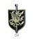 Ecussons Thermocollant Blason Dragon 6 X 3,5 cm - Mediac 04 Marron
