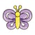 Ecusson thermocollant animal ballon papillon 3.5x3cm