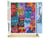Peinture par Numéro Figured'Art - Chats abstraits - Kit de Loisir Créatif DIY Numéro d'Art Complet - 40x50cm toile roulée + châssis en bois à monter