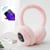 Casque Bluetooth Hiver Oreillettes Chaudes Antivent Pour Hommes Et Femmes Blanc Rose YONIS