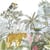 Lot de 4 serviettes en papier découpage collage 33 cm PARADIS TROPICALE A 3050