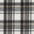 Tissu Caban brossé motif tartan sur fond Ecru