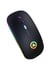 Souris Sans Fil Rechargeable RGB Silencieuse 1600DPI 3 Modes Ajustables Noir YONIS